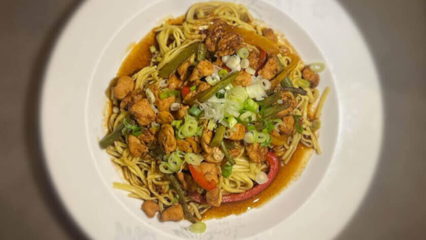 bulgogi chicken noodle stir fry recipe featured image