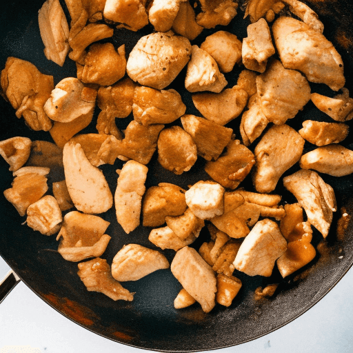 step2 chicken in pan