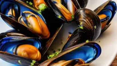 cooked mussels