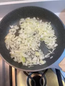 onions cooking