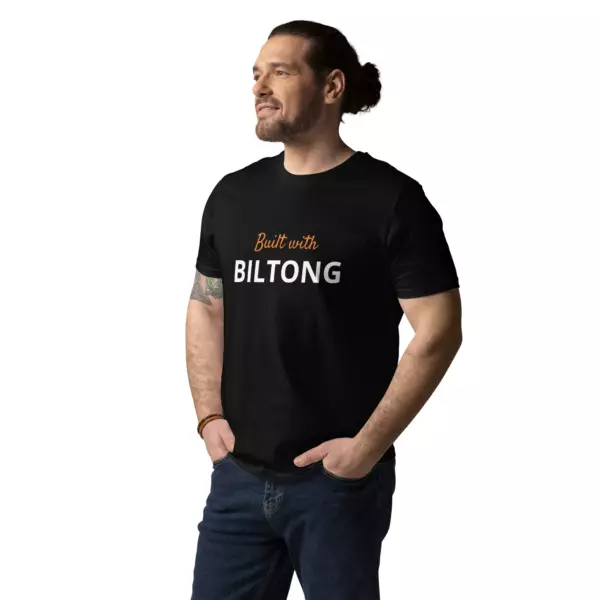 "Built with Biltong" Organic Cotton T-Shirt - Image 4