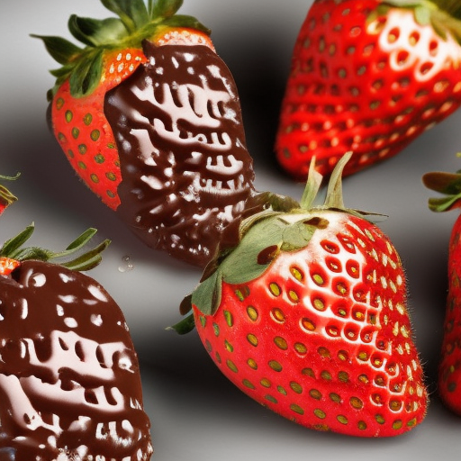 healthy snacks like chocolate-dunked strawberries