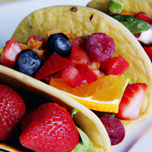 tasty healthy snacks like fruit tacos