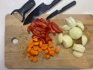 oven-baked beef goulash recipe prep